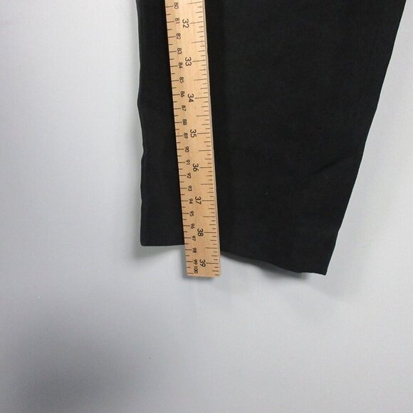 Club Monaco Dress Pants Trousers Women 4 Black Straight Leg High Rise Casual 306 - Picture 6 of 9